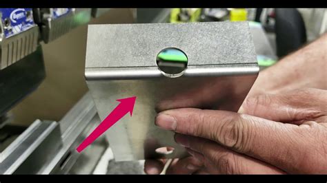 how to cut a slot in sheet metal mail box|how to cut a slot.